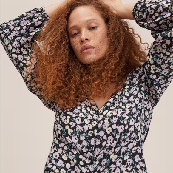 Mango flowered blouse NWT - Picture 1 of 6